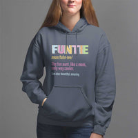 Funny Aunt Hoodie Funtie The Fun Aunt Like A Mom Only Way Cooler - Wonder Print Shop