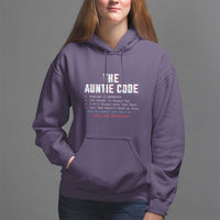 Funny Aunt Hoodie The Auntie Code Hugs Are Mandatory - Wonder Print Shop