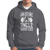Funny Uncle Hoodie This is What an Awesome Uncle Looks Like - Wonder Print Shop