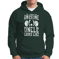 Funny Uncle Hoodie This is What an Awesome Uncle Looks Like - Wonder Print Shop