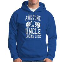 Funny Uncle Hoodie This is What an Awesome Uncle Looks Like - Wonder Print Shop