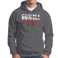 Funny Uncle Hoodie Guncle Like Normal Uncle More Fun Owns Guns - Wonder Print Shop