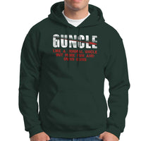 Funny Uncle Hoodie Guncle Like Normal Uncle More Fun Owns Guns - Wonder Print Shop