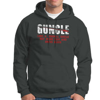 Funny Uncle Hoodie Guncle Like Normal Uncle More Fun Owns Guns - Wonder Print Shop