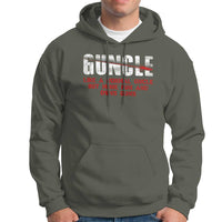Funny Uncle Hoodie Guncle Like Normal Uncle More Fun Owns Guns - Wonder Print Shop