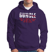 Funny Uncle Hoodie Guncle Like Normal Uncle More Fun Owns Guns - Wonder Print Shop