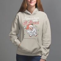 Christmas Hoodie I Love A Man With A Beard Santa Xmas - Wonder Print Shop