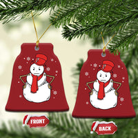 Angry Snowman Funny Xmas Christmas Ornament - Wonder Print Shop