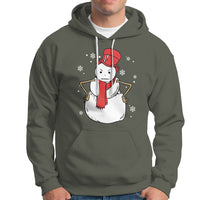 Christmas Hoodie Angry Snowman Funny Xmas - Wonder Print Shop