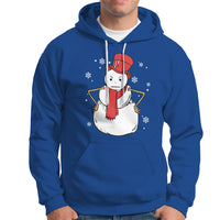 Christmas Hoodie Angry Snowman Funny Xmas - Wonder Print Shop