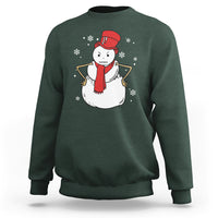 Christmas Sweatshirt Angry Snowman Funny Xmas - Wonder Print Shop