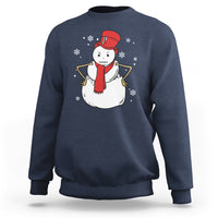 Christmas Sweatshirt Angry Snowman Funny Xmas - Wonder Print Shop