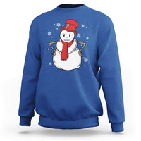Christmas Sweatshirt Angry Snowman Funny Xmas - Wonder Print Shop