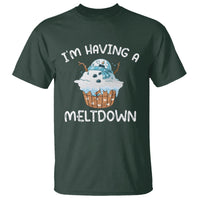 Christmas T Shirt I'm Having a Meltdown Snowman Xmas Melting Snow Icecream - Wonder Print Shop