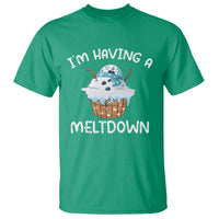 Christmas T Shirt I'm Having a Meltdown Snowman Xmas Melting Snow Icecream - Wonder Print Shop