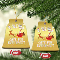 Xmas Cat Christmas Ornament Cats For Everybody Santa Reindeer - Wonder Print Shop