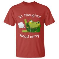 No Thoughts Head Empty Cute Frog Meme Blasting Fart T Shirt - Wonder Print Shop