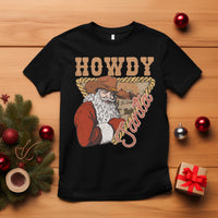 Howdy Santa Cowboy Vintage Western Christmas T Shirt - Wonder Print Shop