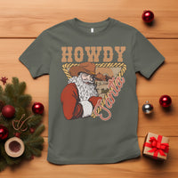 Howdy Santa Cowboy Vintage Western Christmas T Shirt - Wonder Print Shop
