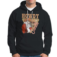 Howdy Santa Cowboy Vintage Western Christmas Hoodie - Wonder Print Shop
