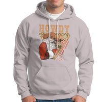 Howdy Santa Cowboy Vintage Western Christmas Hoodie - Wonder Print Shop