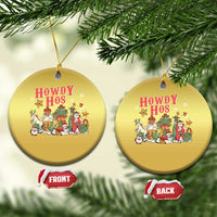 Howdy Hos Cowboy Vintage Western Xmas Christmas Ornament - Wonder Print Shop