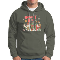 Howdy Hos Cowboy Vintage Western Christmas Hoodie - Wonder Print Shop