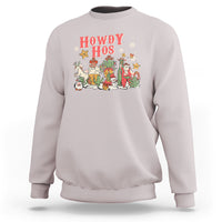 Howdy Hos Cowboy Vintage Western Christmas Sweatshirt - Wonder Print Shop