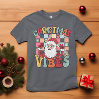 Vintage Groovy Santa Christmas Vibe Funny Retro T Shirt - Wonder Print Shop