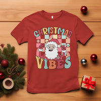Vintage Groovy Santa Christmas Vibe Funny Retro T Shirt - Wonder Print Shop