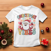 Vintage Groovy Santa Christmas Vibe Funny Retro T Shirt - Wonder Print Shop