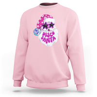 Funny Pink Santa Retro Groovy Funky Disco Christmas Cool Sunglass Sweatshirt - Wonder Print Shop
