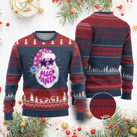 Funny Pink Disco Santa Retro Groovy Ugly Christmas Sweater - Wonder Print Shop
