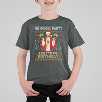 Christmas T Shirt For Kid We Gonna Party Like It's My Birthday Jesus - Wonder Print Shop