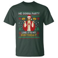 Christmas T Shirt We Gonna Party Like It's My Birthday Jesus - Wonder Print Shop