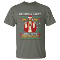 Christmas T Shirt We Gonna Party Like It's My Birthday Jesus - Wonder Print Shop