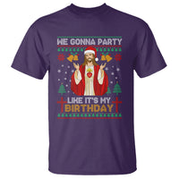Christmas T Shirt We Gonna Party Like It's My Birthday Jesus - Wonder Print Shop