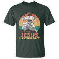 Jesus Has Your Back Jitsu Retro Christian T Shirt - Wonder Print Shop