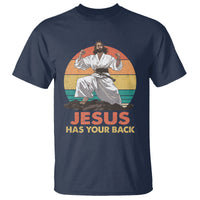 Jesus Has Your Back Jitsu Retro Christian T Shirt - Wonder Print Shop