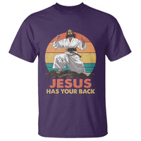 Jesus Has Your Back Jitsu Retro Christian T Shirt - Wonder Print Shop