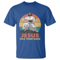 Jesus Has Your Back Jitsu Retro Christian T Shirt - Wonder Print Shop