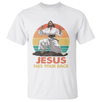 Jesus Has Your Back Jitsu Retro Christian T Shirt - Wonder Print Shop