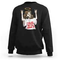 Jesus Meme Yo I'll Solve It If You Got A Problem Christian Sweatshirt - Wonder Print Shop