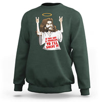 Jesus Meme Yo I'll Solve It If You Got A Problem Christian Sweatshirt - Wonder Print Shop