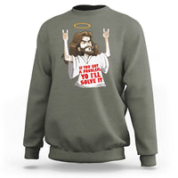 Jesus Meme Yo I'll Solve It If You Got A Problem Christian Sweatshirt - Wonder Print Shop