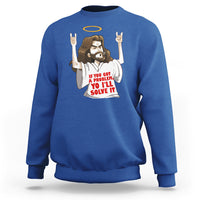 Jesus Meme Yo I'll Solve It If You Got A Problem Christian Sweatshirt - Wonder Print Shop