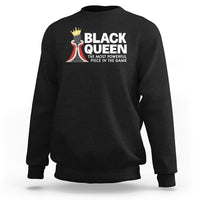Black Queen The Most Powerful Piece In The Game Chess Sweatshirt - Wonder Print Shop