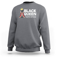 Black Queen The Most Powerful Piece In The Game Chess Sweatshirt - Wonder Print Shop