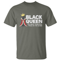 Black Queen The Most Powerful Piece In The Game Chess T Shirt - Wonder Print Shop