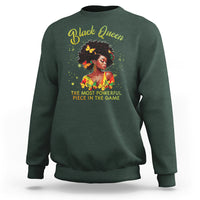 Black Queen The Most Powerful Piece In The Game Melanin Girl Butterfly Sweatshirt - Wonder Print Shop